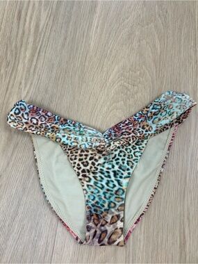 Kai Lani Leopard Cheetah Print Bikini Bottom L